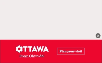 Ottawa Tourism — Ribbon Display — Tourism destinations