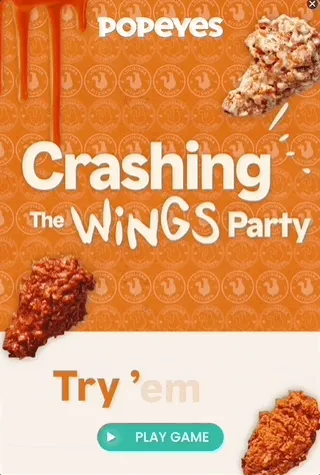 Popeyes — Gamified Display — Fast food