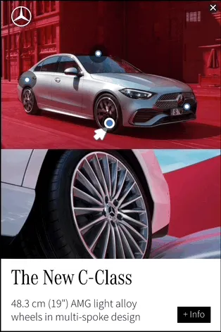Mercedes — Explorable Display — Car brands & models