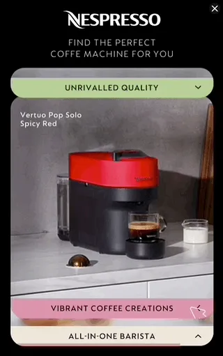 Nespresso — Gallery Display — Home appliances
