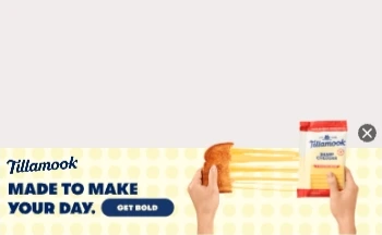 Tillamook — Ribbon Display — Packaged & grocery foods