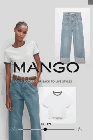 Mango — Explorable Display — Fast fashion