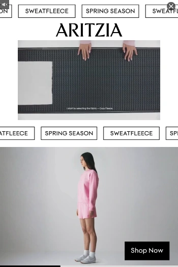 Aritzia — Motion Video — Mid-tier fashion